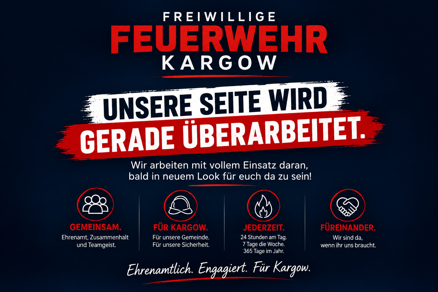 Freiwillige Feuerwehr Kargow – Unsere Seite wird gerade überarbeitet